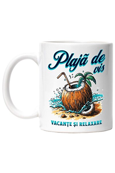 INOVATIX Cana alba personalizata, Plaja de vis, vacante si relaxare nuca de c...