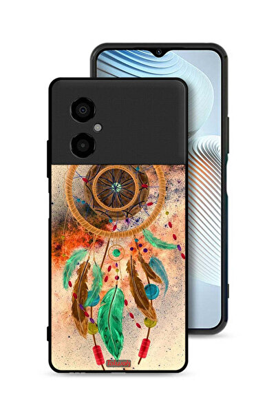 Tolwak غطاء حماية لهاتف شاومي بوكو M4 5G بنقشة ريش ماندالا معلق