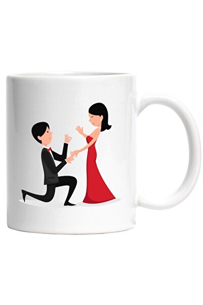 INOVATIX Εξατομικευμένη λευκή κούπα, Πρόταση Γάμου, Κοστούμι, Φόρεμα, Δαχτυλί...