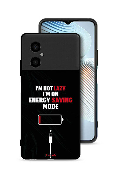 Tolwak غطاء حماية لهاتف Xiaomi Poco M4 5G أنا لست كسولاً، أنا في وضع توفير ال...
