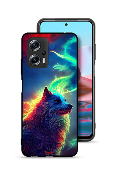 Tolwak غطاء حماية لهاتف شاومي ريدمي نوت 11T برو 5G، الذئب