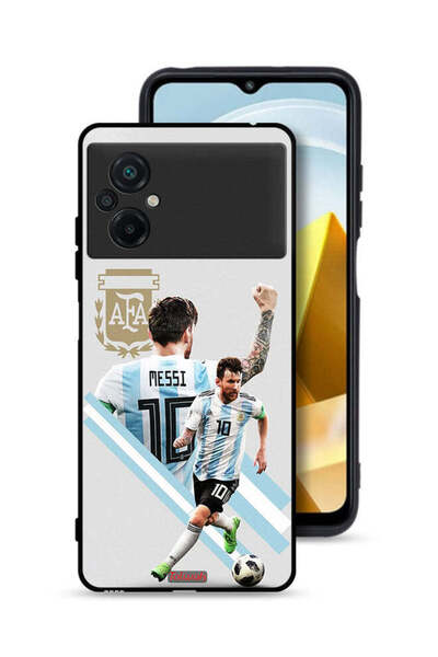 Tolwak غطاء حماية لهاتف Xiaomi Poco M5 4G برسومات ليو ميسي