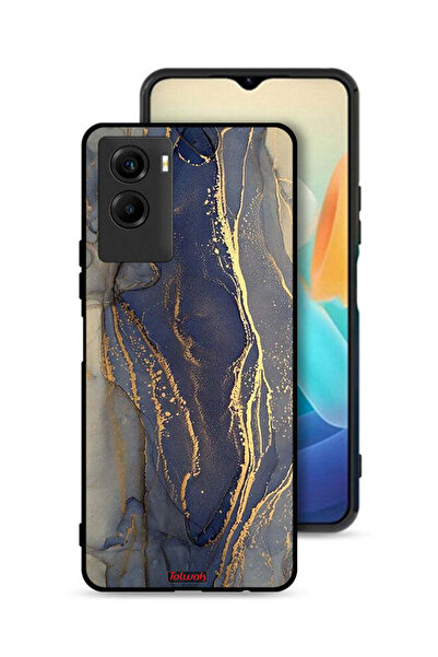 Tolwak غطاء حماية لهاتف Vivo Y55s 5G (2021) بنمط رخامي لامع