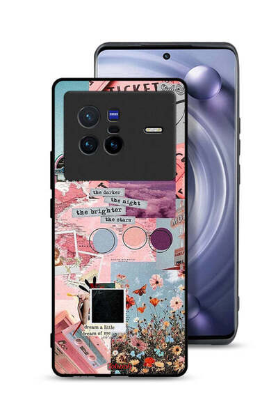 Tolwak غطاء حماية لهاتف Vivo X80 كلما أظلم الليل، كلما أشرقت النجوم