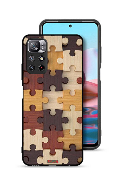 Tolwak غطاء حماية لهاتف شاومي ريدمي نوت 11 4G بنمط خشبي