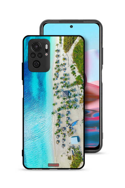 Tolwak Xiaomi Redmi Note 10 4G Protective Case Cover Beach