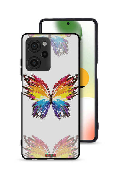 Tolwak غطاء حماية لهاتف Xiaomi Poco X5 Pro بخلفية بسيطة وفن رقمي وبساطة الفراشة