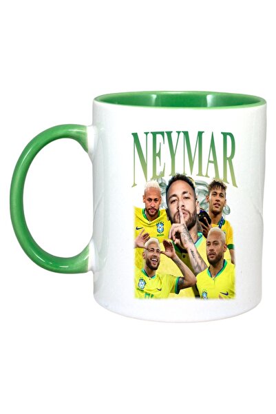 INOVATIX Baston Personalizat Alba, Neymar Brazilia Goal Best, Keep It Green I...