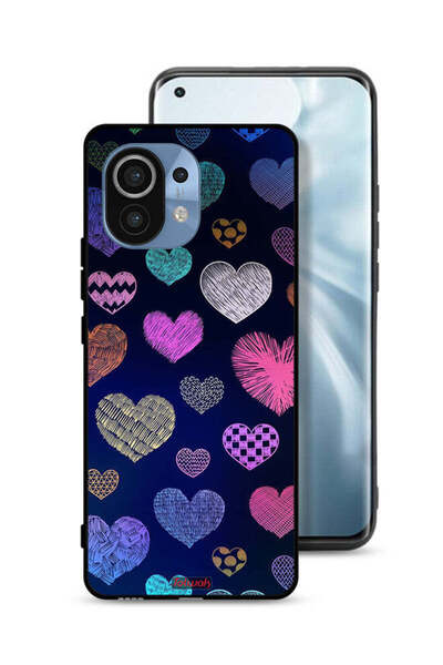 Tolwak غطاء حماية لهاتف شاومي مي 11 بنقشة قلوب داجا