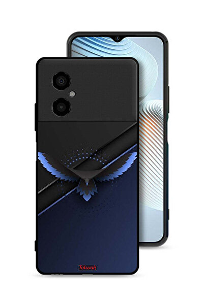 Tolwak Xiaomi Poco M4 5G Protective Case Cover Eagle Digital Abstract Art