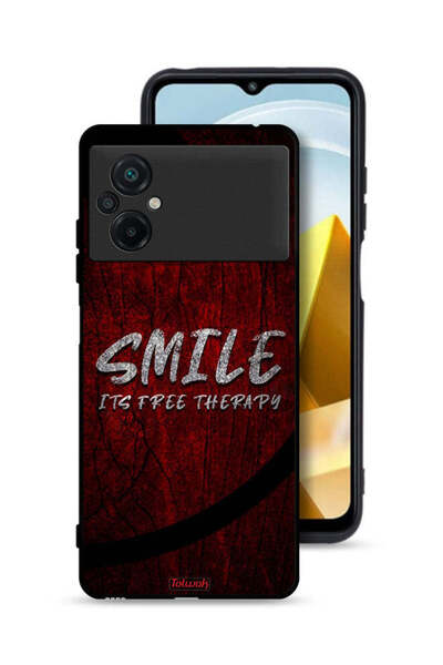 Tolwak Xiaomi Poco M5 4G Protective Case Cover Smile Its Free Therapy