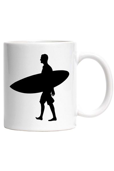 INOVATIX Personalized white mug, for surfing enthusiasts - waves, INOVATIX®. 330ml