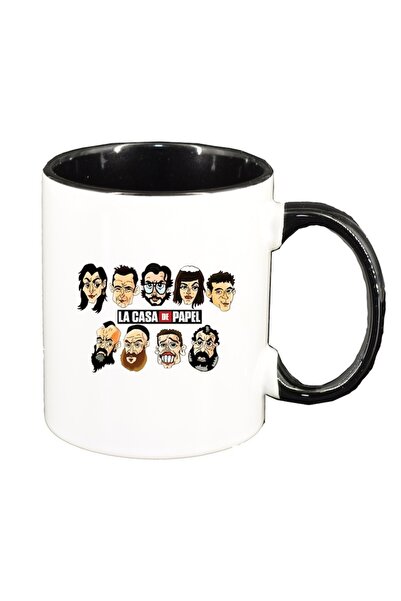 INOVATIX Baston alb personalizat, Casa de Hârtie, interior negru, D1490, INOV...