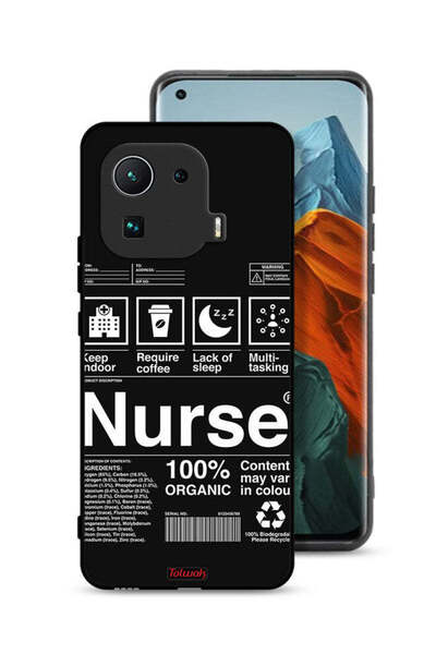 Tolwak Xiaomi Mi 11 Pro Protective Case Cover Nurse Sticker