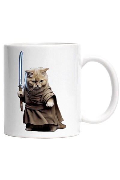 INOVATIX Cana alba personalizata, , Razboinic, Sabie, Sci-Fi, Star Wars, Lase...