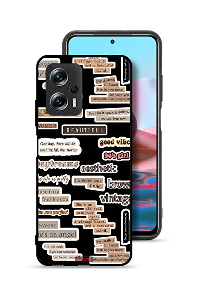 Tolwak غطاء حماية لهاتف شاومي ريدمي نوت 11T برو بلس 5G بملصقات اقتباسات جميلة