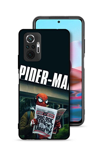 Tolwak غطاء حماية لهاتف شاومي ريدمي نوت 10 برو 4G سبايدرمان يقرأ صحيفة