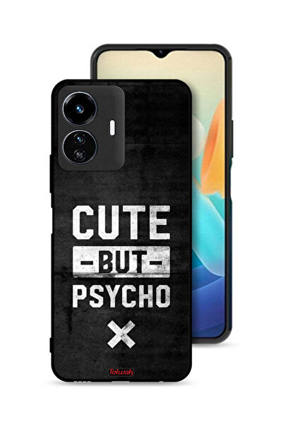 Tolwak Vivo Y77e 5G Protective Case Cover Cute But Psycho