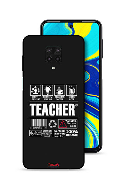 Tolwak غطاء حماية لهاتف شاومي ريدمي نوت 9 برو، ملصق المعلم