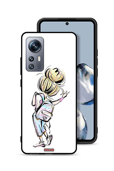 Tolwak غطاء حماية لهاتف Xiaomi 12S بتصميم فتاة العودة إلى المدرسة
