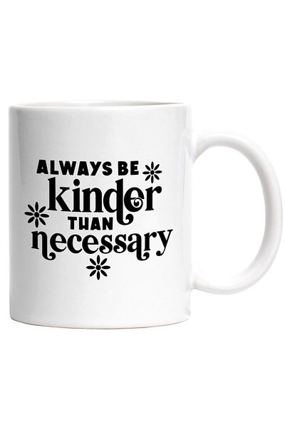 INOVATIX Personalized white mug, message that urges you to be better than necessary, INOVATIX®. 330ml