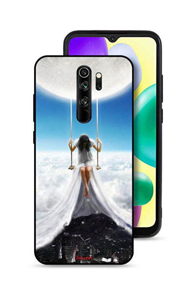 Tolwak غطاء حماية لهاتف شاومي ريدمي نوت 8 برو برسومات مدينة الغيوم والقمر