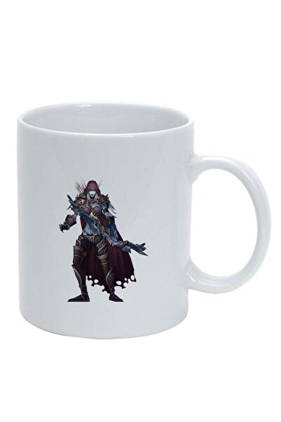 INOVATIX Персонализирана бяла чаша, WoW, бяла, D139, INOVATIX®. 330 мл