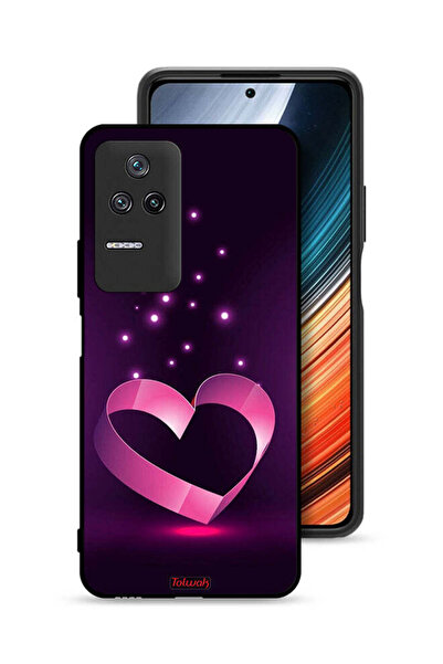 Tolwak غطاء حماية لهاتف Xiaomi Poco F4 بتصميم قلب