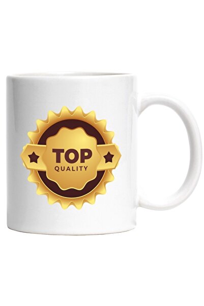 INOVATIX Cana alba personalizata, Mesaj In Engleza Top Quality, Calitate, Ste...