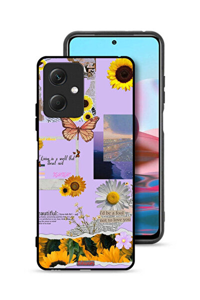 Tolwak غطاء حماية شاومي ريدمي نوت 12 بملصقات عباد الشمس الجميلة