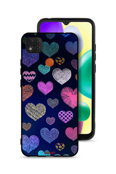 Tolwak غطاء حماية لهاتف شاومي ريدمي 9 سي بنقشة قلوب داجا