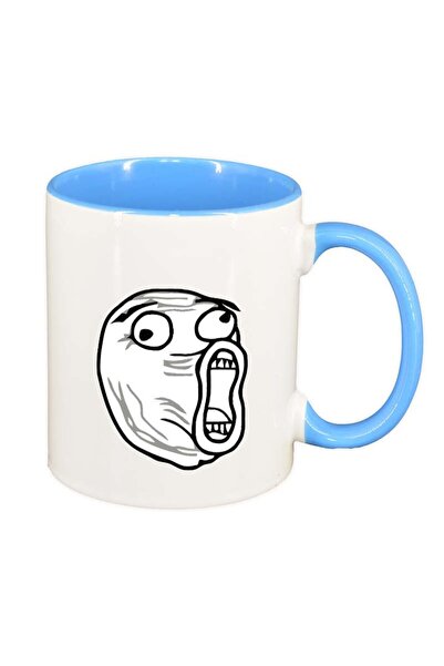 INOVATIX Εξατομικευμένη λευκή κούπα, Meme, μπλε εσωτερικό, D135, INOVATIX®. 3...