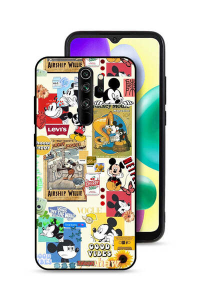 Tolwak Xiaomi Redmi Note 8 Pro Protective Case Cover Chose Happy And Stickers