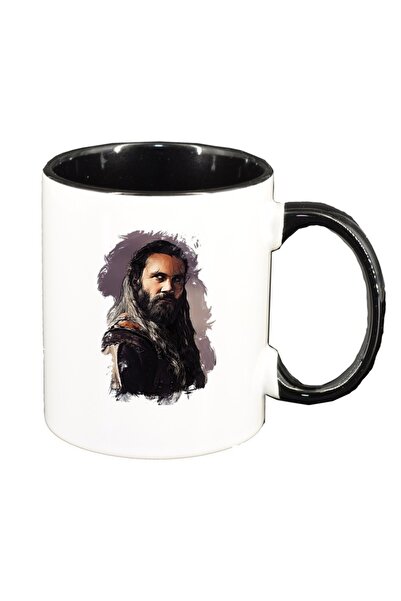 INOVATIX Cana alba personalizata, Vikingii, interior negru, D1436, INOVATIX®. 330ml