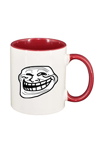 INOVATIX Cana alba personalizata, Troll, interior rosu, D179, INOVATIX®. 330ml