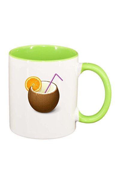 INOVATIX Cana alba personalizata, Coctail, interior verde deschis, D359, INOV...