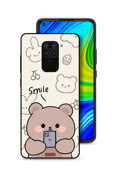 Tolwak غطاء حماية لهاتف شاومي ريدمي نوت 9 برسومات الدب المبتسم