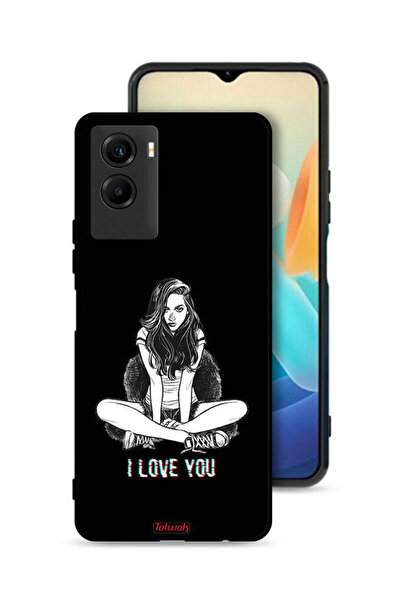 Tolwak غطاء حماية لهاتف Vivo Y55s 5G (2021) برسومات "أحبك"