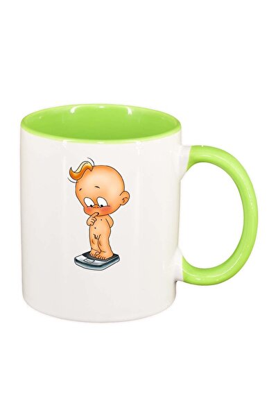 INOVATIX Cana alba personalizata, Baby, interior verde deschis, D268, INOVATI...