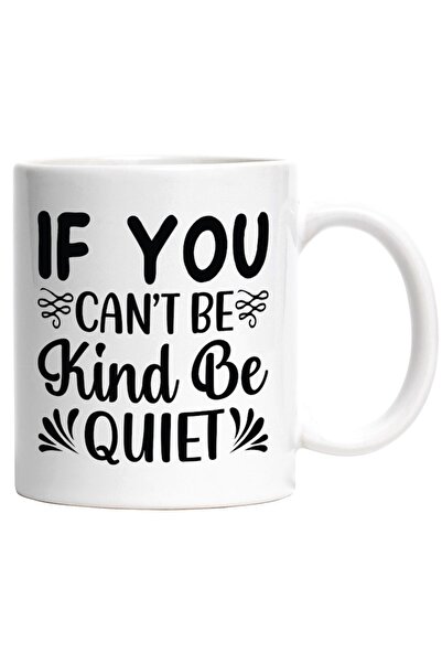 INOVATIX Cana alba personalizata, mesaj care te indeamna sa fii tacut daca nu...