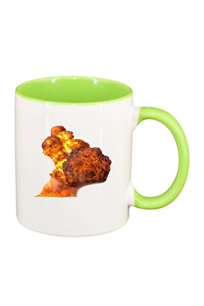 INOVATIX Cana alba personalizata, Fire, interior verde deschis, D225, INOVATI...