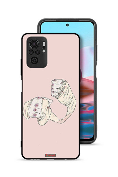 Tolwak غطاء حماية لهاتف شاومي ريدمي نوت 10 4G برسومات فنية مقاتلة