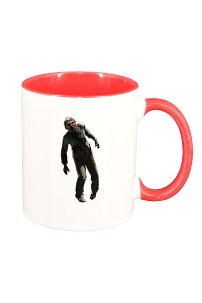 INOVATIX Cana alba personalizata, Zombie, interior rosu, D374, INOVATIX®. 330ml