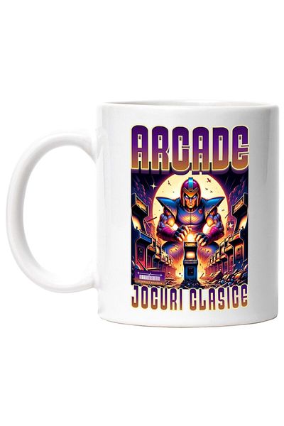 INOVATIX Personalized white mug, Arcade. Classic games monster in armor, INOVATIX®. 330ml