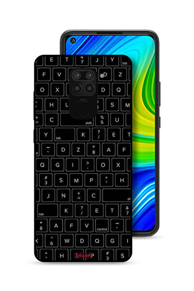 Tolwak غطاء حماية لهاتف شاومي ريدمي نوت 9 بنمط مفاتيح لوحة المفاتيح العشوائية