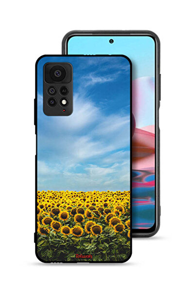 Tolwak غطاء حماية لهاتف شاومي ريدمي نوت 11 برو 5G، عباد الشمس تحت السماء