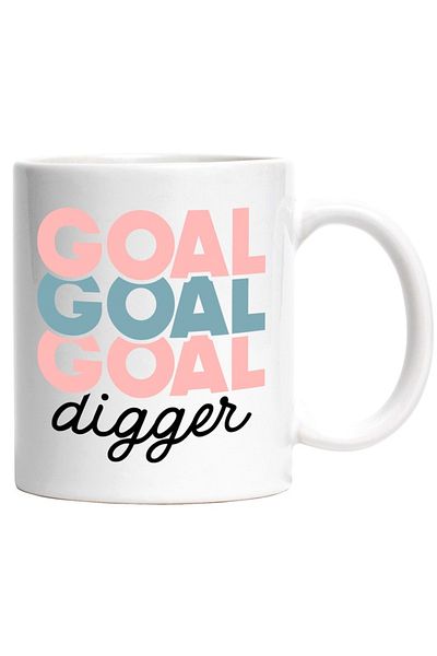 INOVATIX Personalized white mug, Goal digger - goal digger, INOVATIX®. 330ml