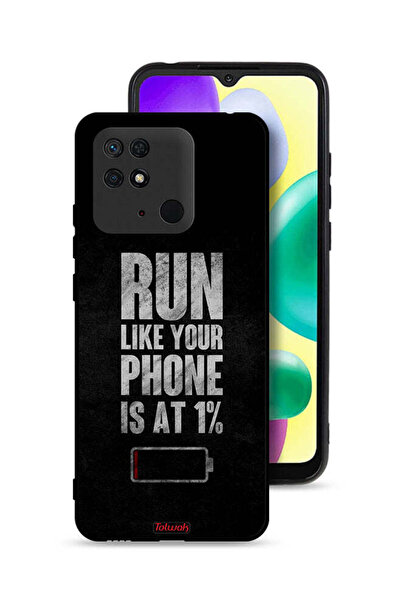 Tolwak غطاء حماية لهاتف Xiaomi Redmi 10C، اركض كما لو كان هاتفك يعمل بنسبة 1%