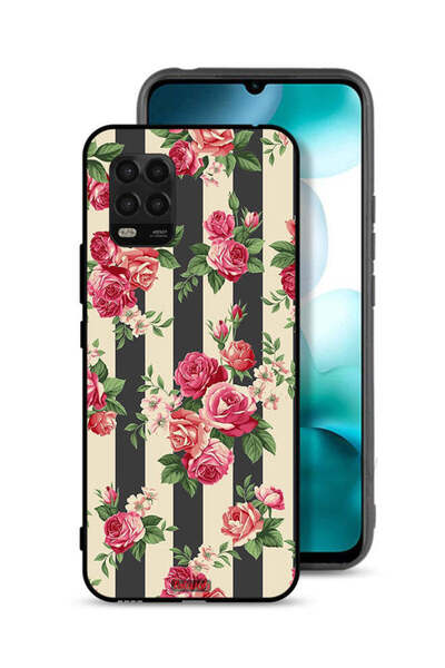 Tolwak Xiaomi Mi 10 Lite 5G Protective Case Cover Roses Pattern