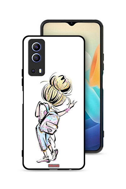 Tolwak غطاء حماية لهاتف Vivo Y72 5G بطبعة فتاة العودة إلى المدرسة